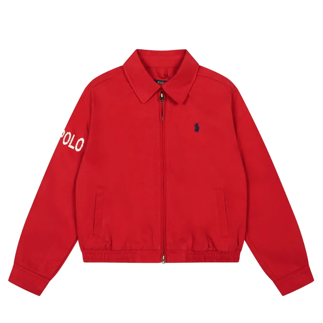 P300 top quality" Style number: 8101# (not off the shelves all year round) [Ralph Lauren/Ralph Lauren old cadre pony embroidered armband POLO jacket] ✅Ralph Lauren Ralph Lauren classic basic American retro old cadre goddess style jacket ✅Pure cotton high-gram heavy wash, soft, comfortable and tangible, upright and textured ✅Customized Vintage bronze double-open zipper head to restore the same quality as the cabinet version ✅This style: White/khaki color. There are waist patterns inside the threads of the collar and cuffs. Please note~ ✅Retro versatile jacket. The upper body is very flattering. Versatile model YYDS~ ✅Versatile for daily wear and work wear. ✅The upper body is simple and easy to wear. A must-have for goddess ootd. Good-looking clothes are never too picky. A must-have in the goddess' wardrobe. Size: S-XL. Color: White, yellow, red, navy, khaki, pink, light blue, olive green.